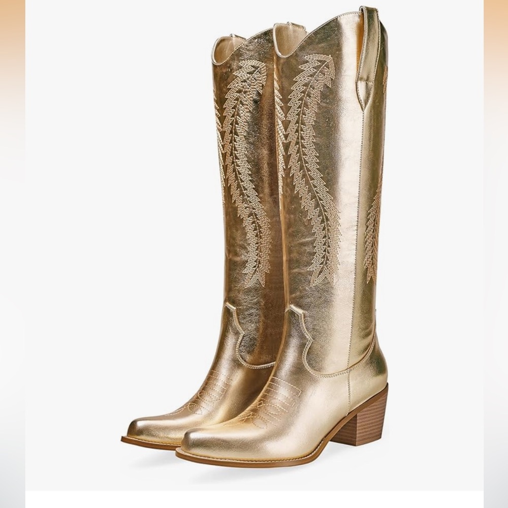 Gold Cowboy Boots